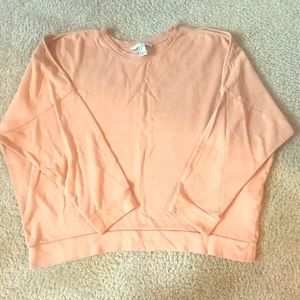 Cropped oversized sweater